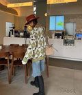 Stefania Contrast Argyle Sweater [CD4Y82MU]
