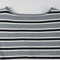 Stormy Striped Off Shoulder Knit Top [IUPD8LF8]