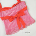 Summer Orange Lace Crop Top [YMY9FRRW]