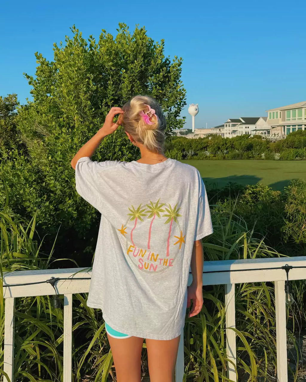 Sunnie Oversized Graphic Sun T-Shirt