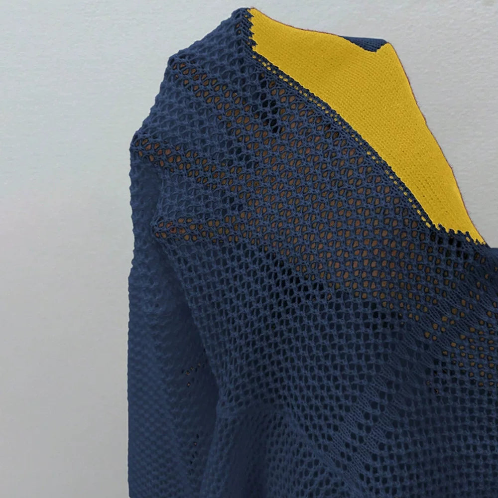 LaPose - Susannah Sporty Mesh Graphic Sweater