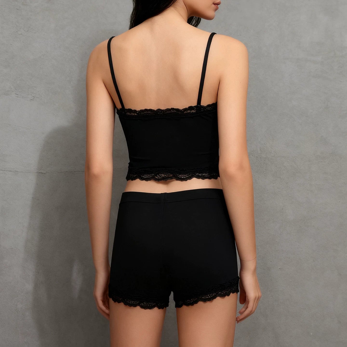 LaPose - Suzanne Lace Trim Cami Set