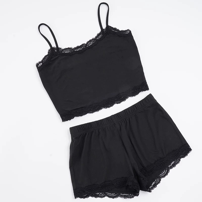 LaPose - Suzanne Lace Trim Cami Set