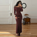 Swara Off-Shoulder Tie Waist Dress [HK64G3FT]