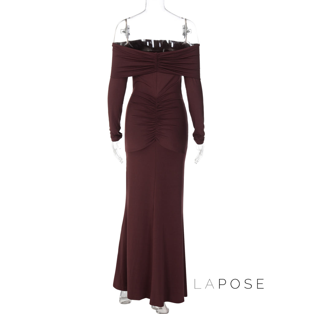Swara Off-Shoulder Tie Waist Dress [8LRTQQJW]