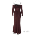 Swara Off-Shoulder Tie Waist Dress [8LRTQQJW]