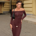 Swara Off-Shoulder Tie Waist Dress [2TPXFD54]