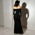 Swara Off-Shoulder Tie Waist Dress [2GRMTTY1]