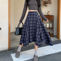 Tailynn Plaid Irregular Midi Skirt [I25SE88H]