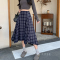 Tailynn Plaid Irregular Midi Skirt [MO18H8JH]