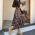Tailynn Plaid Irregular Midi Skirt [VIY8FD6A]