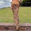 Talayah Leopard Mesh Maxi Skirt [VF8GP81Q]