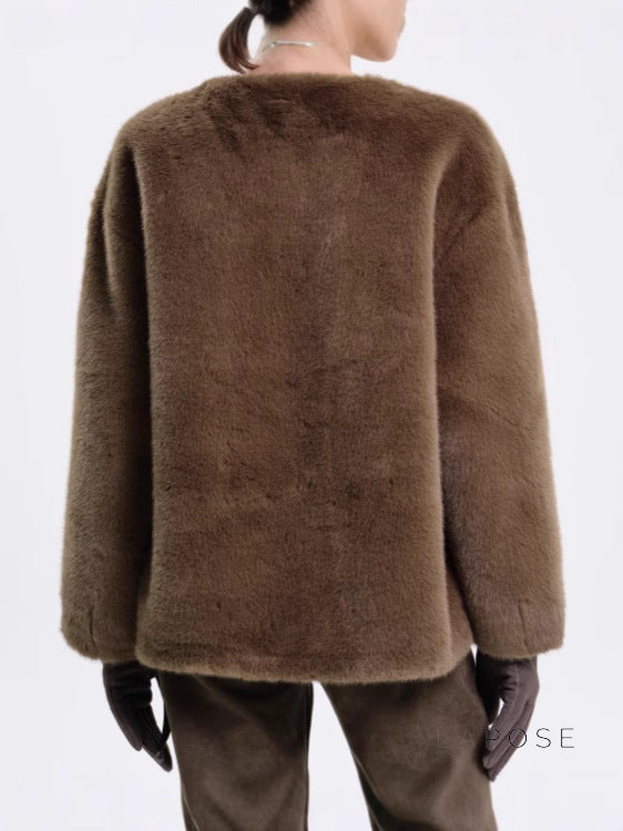 Talitha Plush Tie-Waist Jacket [6D9JIUJ0]