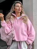 Talya Long Sleeve Polo Sweatshirt [I1B5CHWQ]