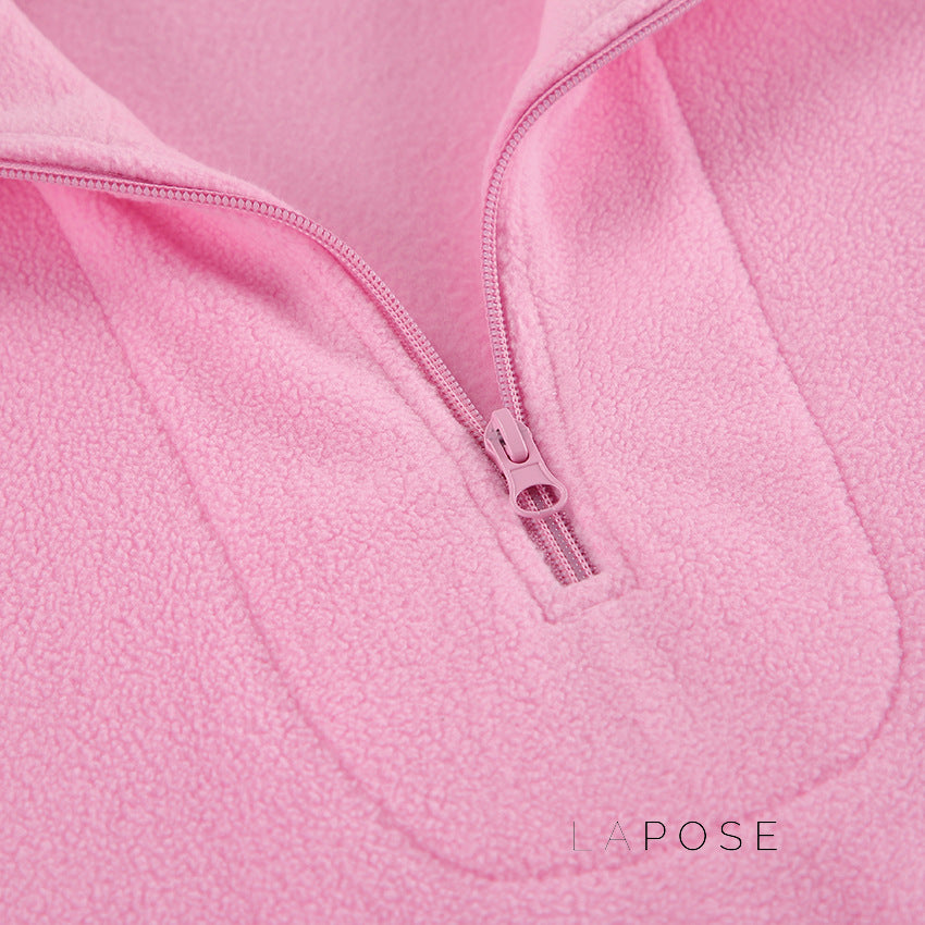 Talya Long Sleeve Polo Sweatshirt [U88WEJ1E]