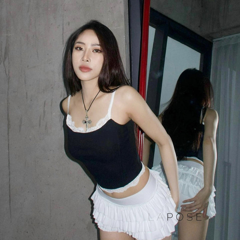 Talynn Black Lace Camisole [C79B5ZIG]
