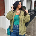 Tamiyah Olive Bomber Jacket [0N2OET4O]