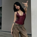 Tania Faux Leather Bustier Top [GBX58CFM]