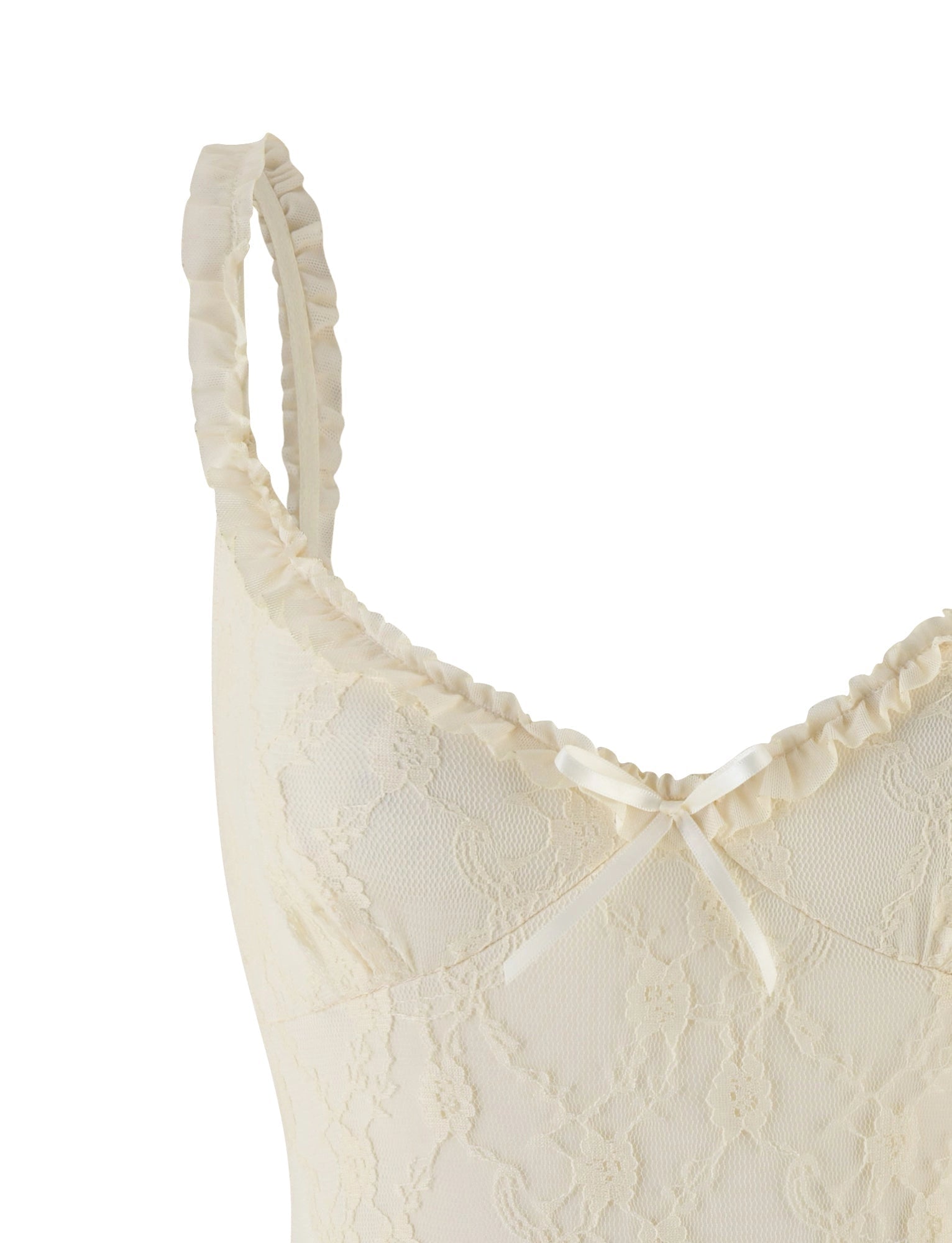 LaPose Tanner Champagne Lace Bodysuit