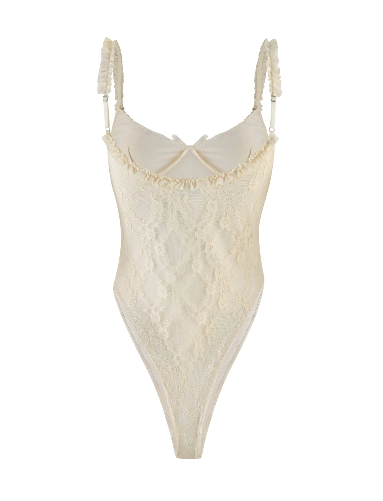 LaPose Tanner Champagne Lace Bodysuit