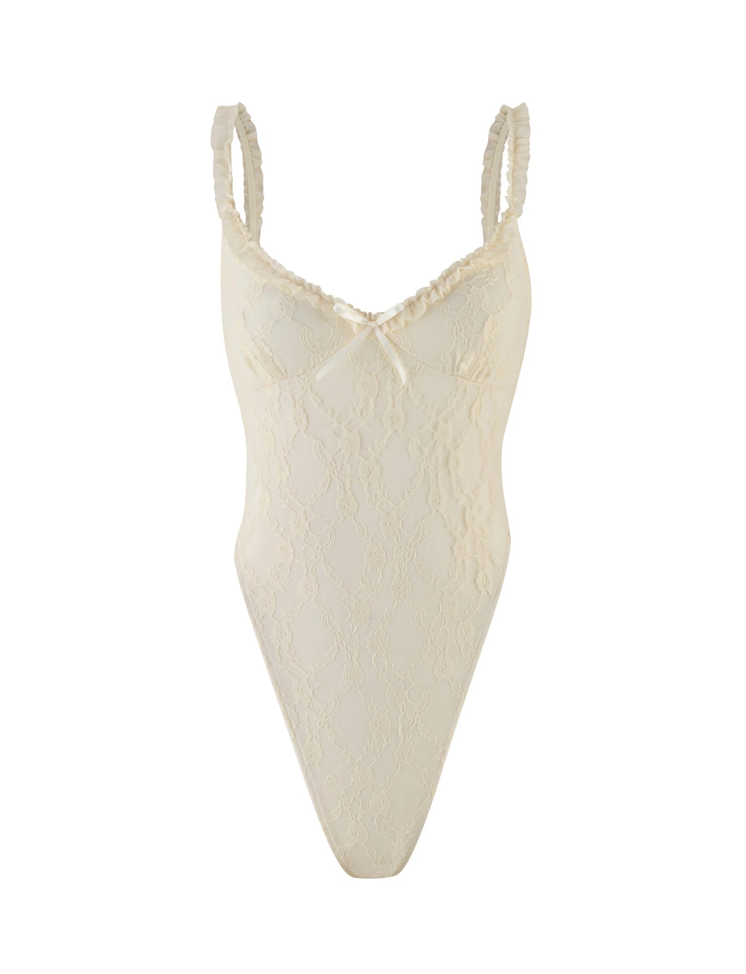 LaPose Tanner Champagne Lace Bodysuit