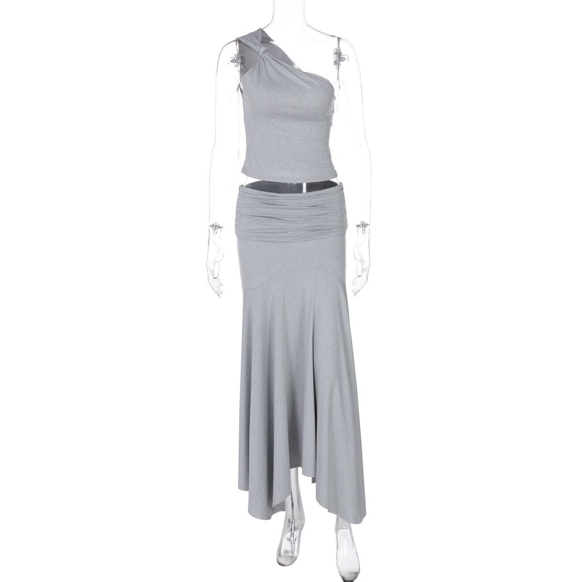 Taryn Ribbed Twist Skirt Set