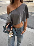 Tasha One Shoulder Crop Top [XYBUWDOW]