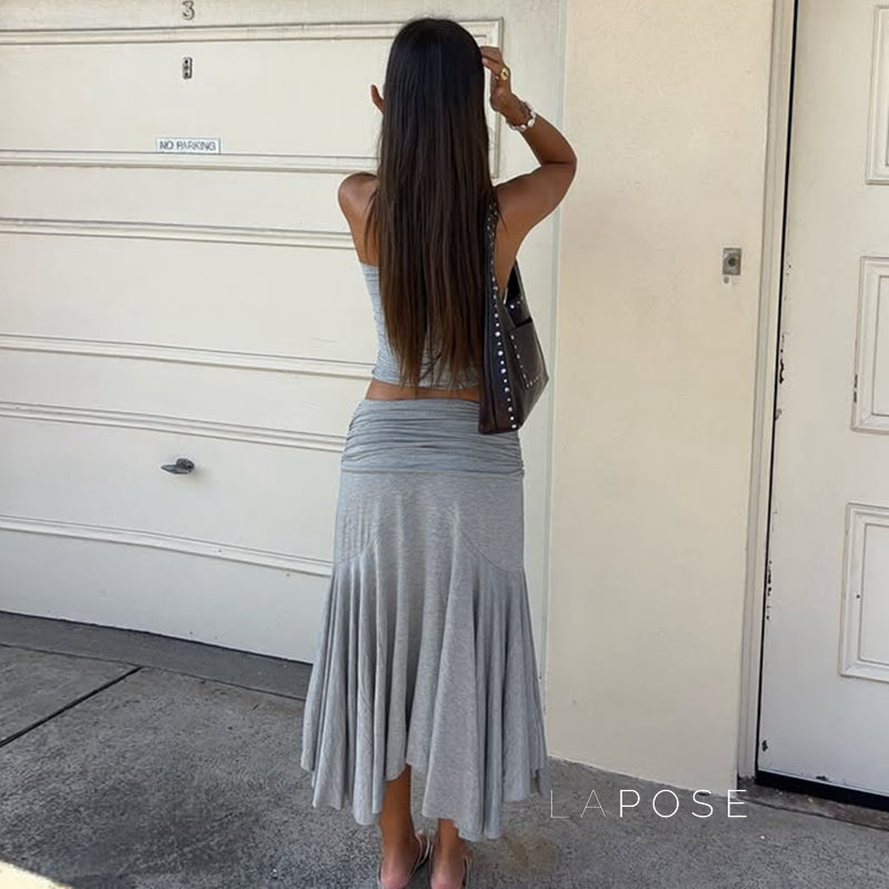 Tatum One-Shoulder Mini Skirt Set