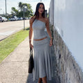 Tatum One-Shoulder Mini Skirt Set