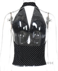 Tatum Polka Dot Halter Top [8815N4WF]