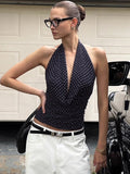Tatum Polka Dot Halter Top [TMO8M278]