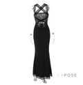 Taylah Mesh Fishtail Dress [Z6R3TBWD]