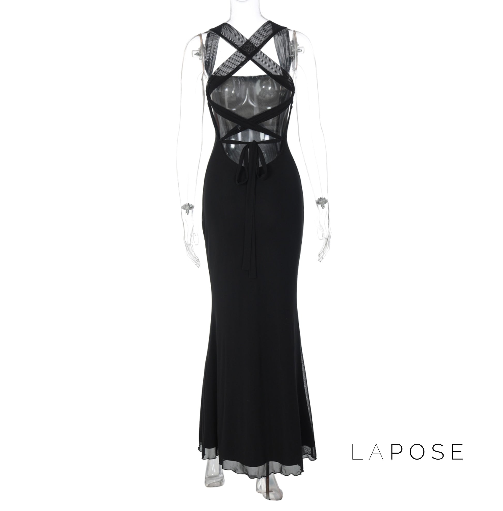 Taylah Mesh Fishtail Dress [Z6R3TBWD]
