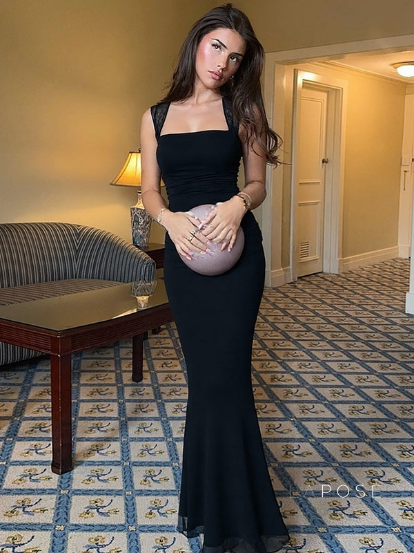 Taylah Mesh Fishtail Dress [QDJSQJ8K]