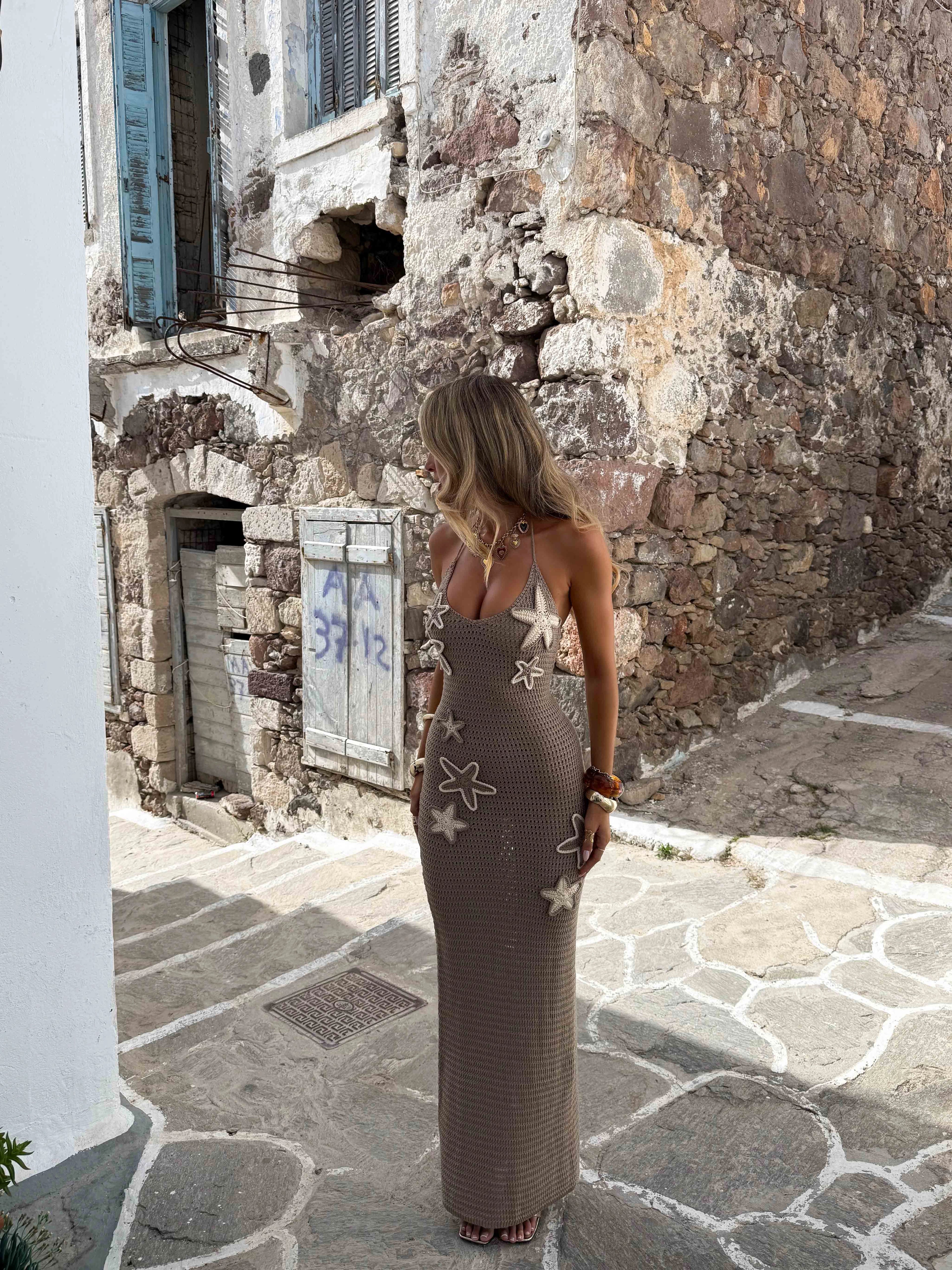 LaPose Taylen Crochet Maxi Dress