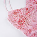 Tayler Floral Sequin Backless Top [0KL3R828]