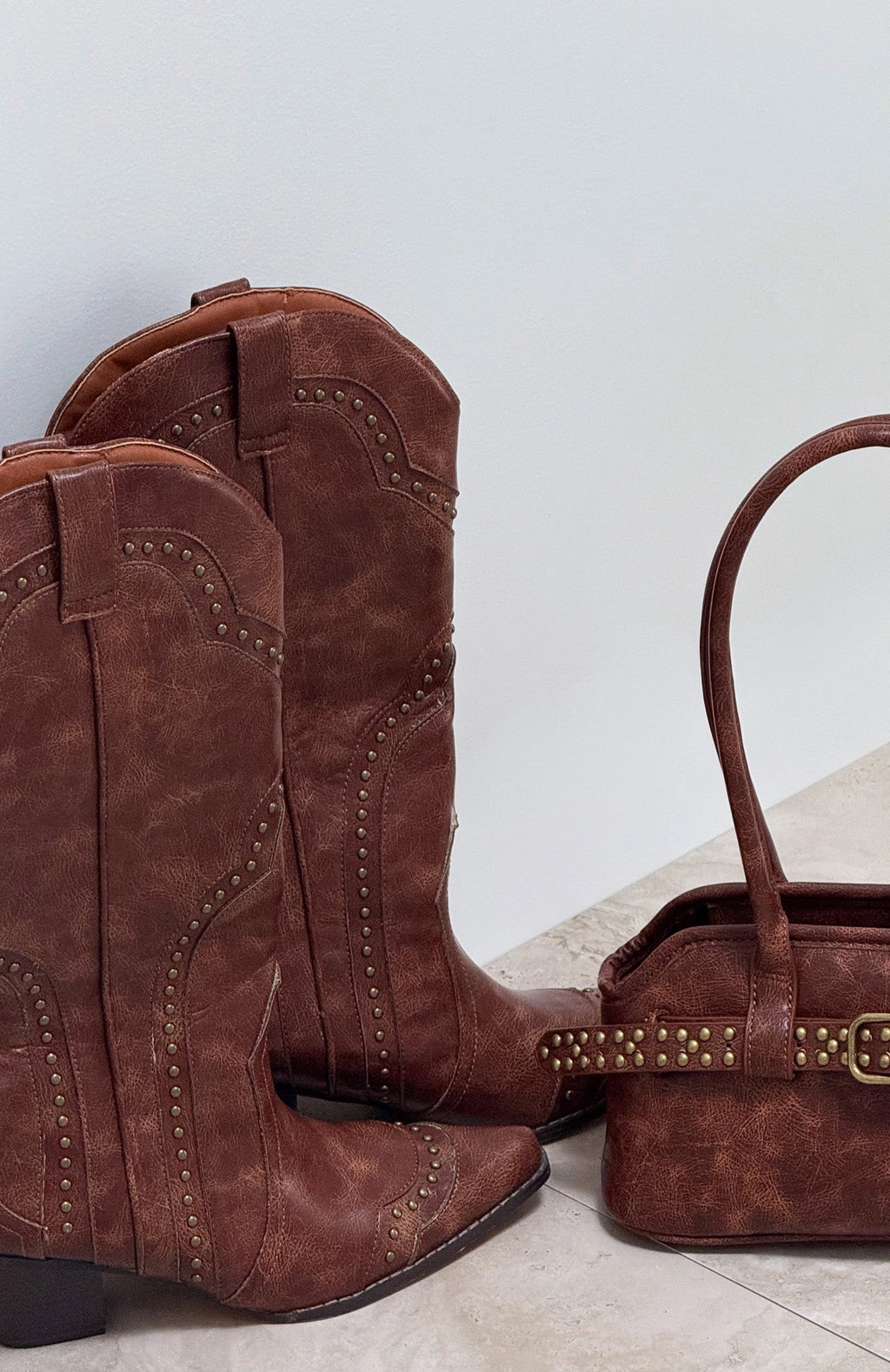 LaPose Tehila Studded Vintage Western Boots