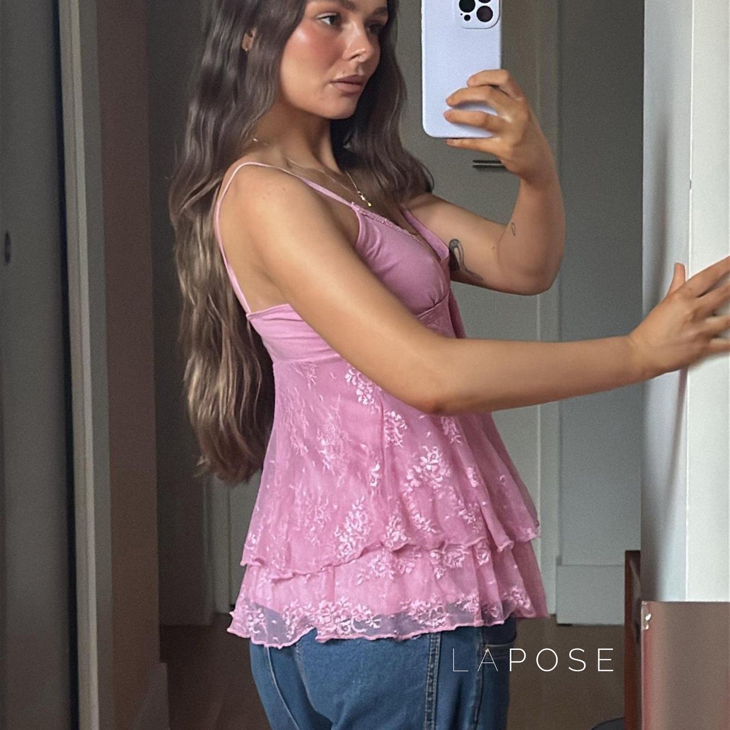 Tensley Lace V-Neck Camisole [S7MCL0IP]