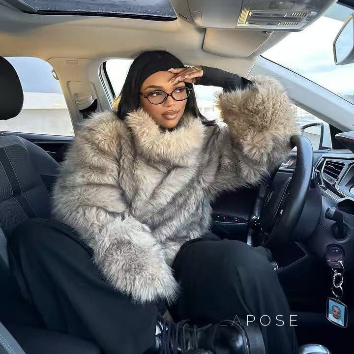 Thea Plush Faux Fur Jacket [WX9229U9]
