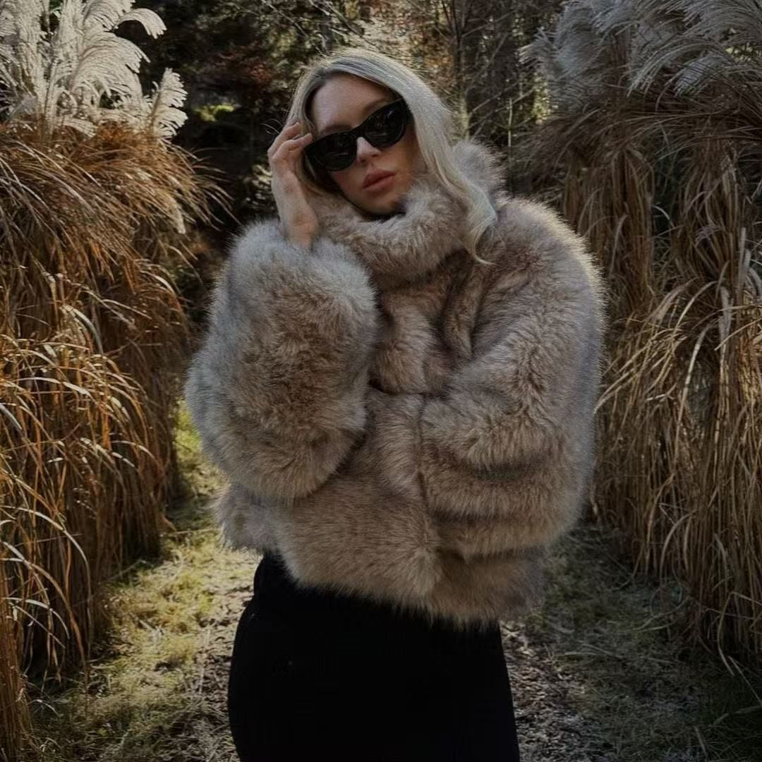 Thea Plush Faux Fur Jacket [08E2JABF]