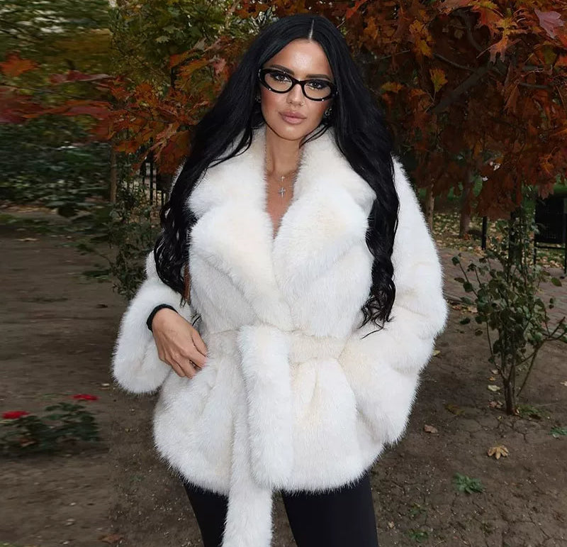 LaPose - Thora Plush Faux Fur Jacket