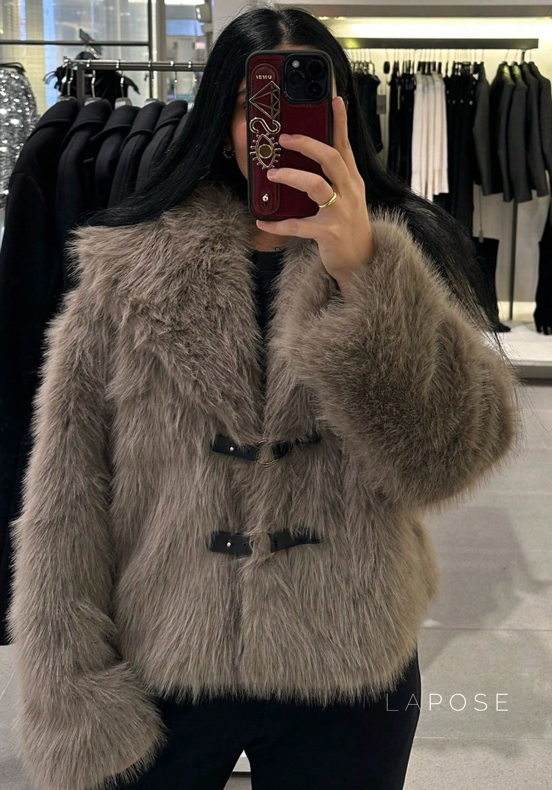 Tierney Distressed Shearling Jacket [4A8MSUXR]