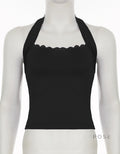 Tilly Halter Lace Crop Top [0VYHR1BG]