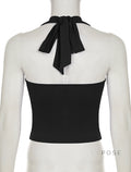 Tilly Halter Lace Crop Top [HVID3CY0]