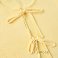 Timber Lace-Up Bell-Sleeve Skirt Set [FLCVZNAL]