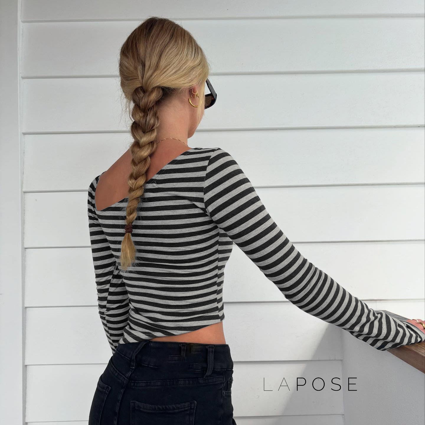 Tinleigh Striped One Shoulder Top [VN3RFPWJ]