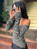 Tinleigh Striped One Shoulder Top [MRL8LN7P]