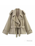 Tommie Cropped Tie-Waist Jacket [ZZ0J0XR9]