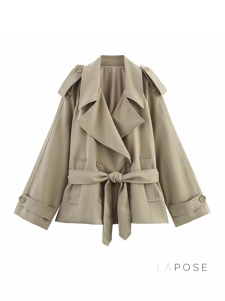 Tommie Cropped Tie-Waist Jacket [ZZ0J0XR9]