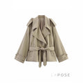 Tommie Cropped Tie-Waist Jacket [Y3BEO06Z]